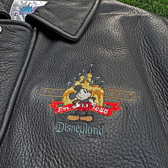 Disneyland Mickey Mouse 50th Anniversary Varsity Leather Jacket (SOLD) - Picture 5 of 8
